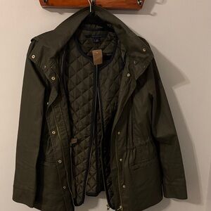 Tommy Hilfiger Dark Green Quilted Jacket